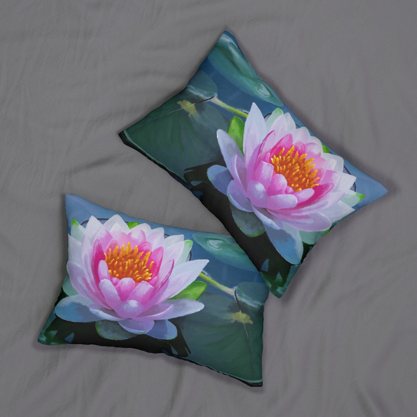 "Lotus Flower" 20x14 Lumbar Pillow