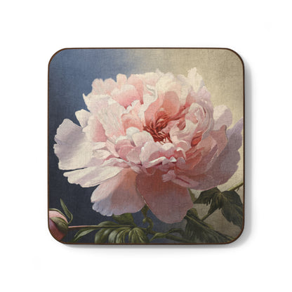 "Delicate" 3.5x3.5 Hardboard Back Coaster