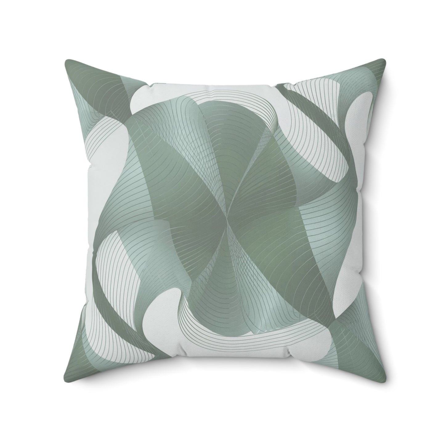 Currents-Sage. Luxurious 20x20 Faux Suede, Printed Throw Pillow – Home Décor for your Living Room, Bedroom or Office.