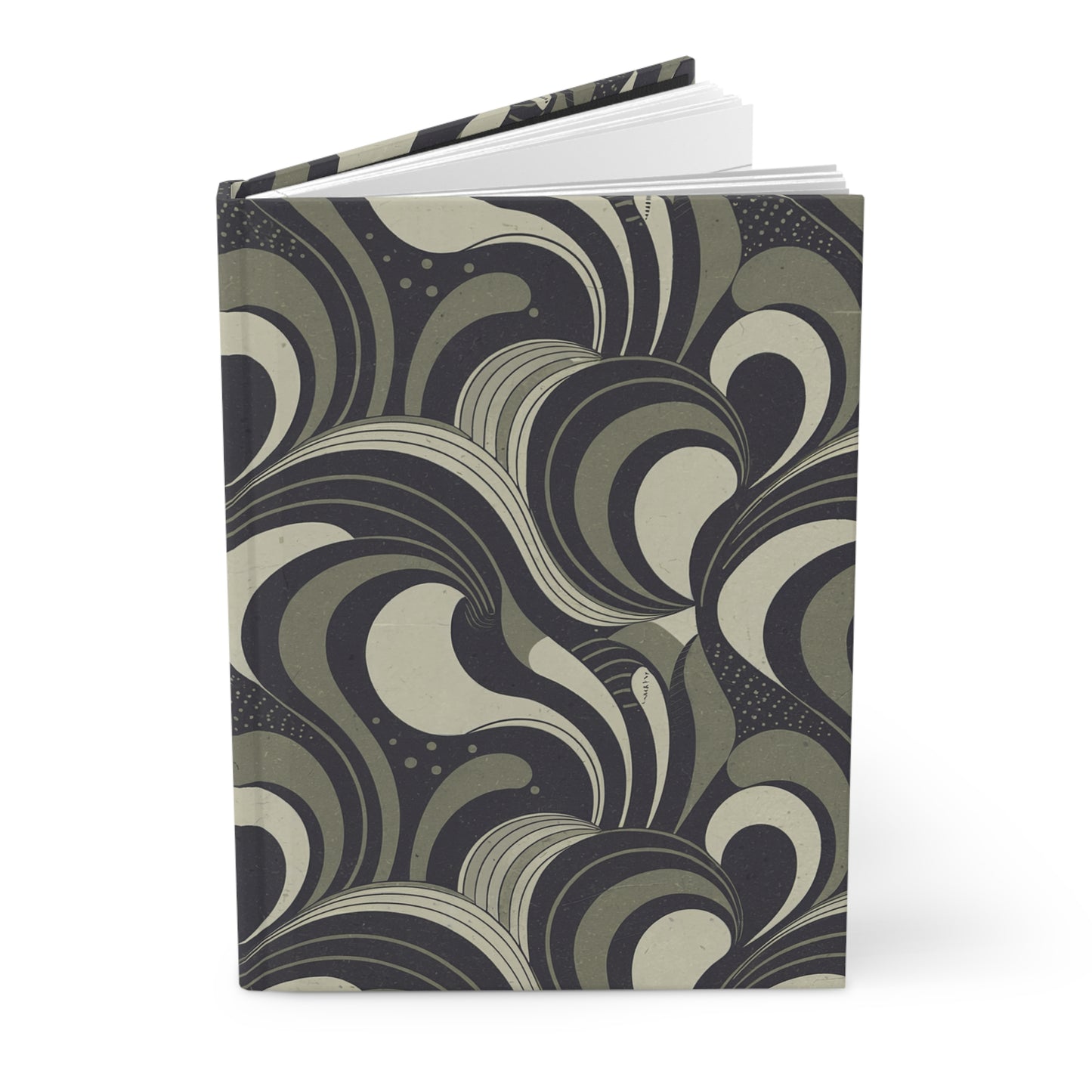 "Marble" Hardcover Matte Journal - Khaki