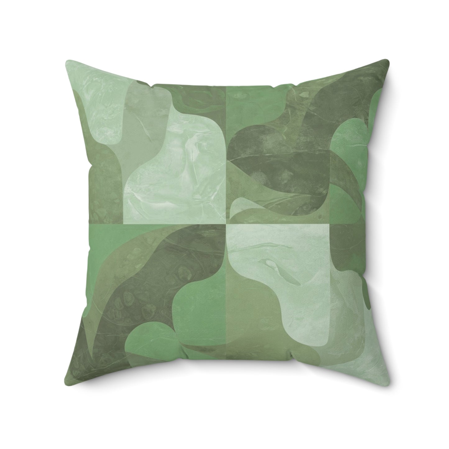 Embers-Olive. Luxurious 20x20 Faux Suede, Printed Throw Pillow – Home Décor for your Living Room, Bedroom or Office.