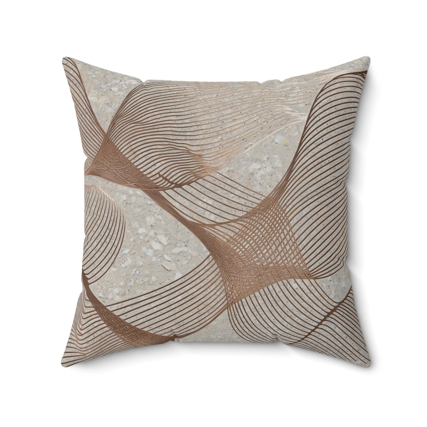 "Tumbleweed" Luxurious 20x20 Faux Suede, Printed Throw Pillow – Perfect Home Décor for your Living Room, Bedroom or Office.