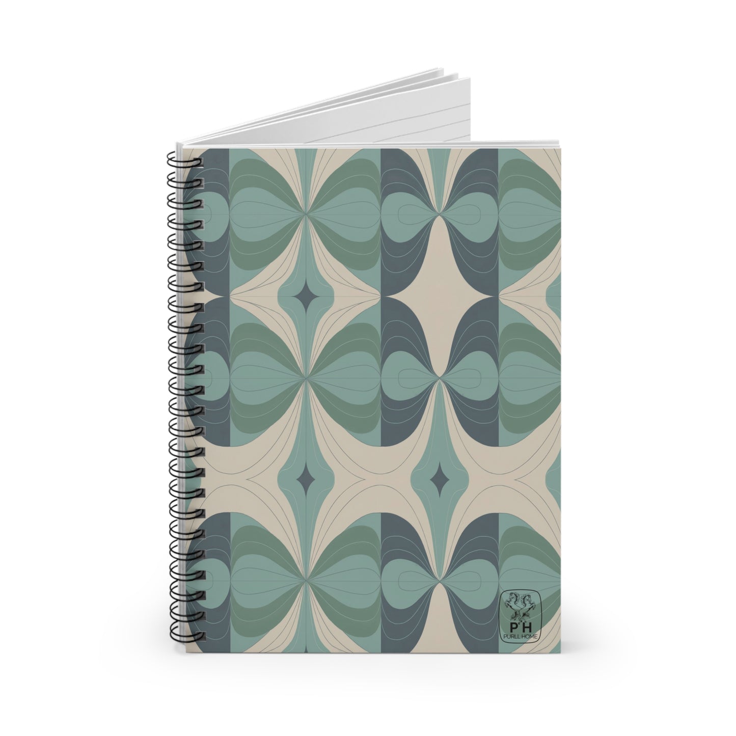 "Seeds"- Cream.  Spiral Bound Notebook - Ruled Line.