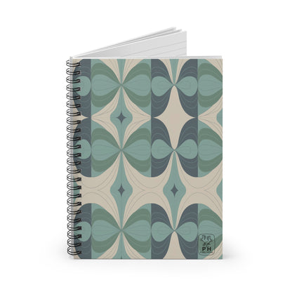 "Seeds"- Cream.  Spiral Bound Notebook - Ruled Line.