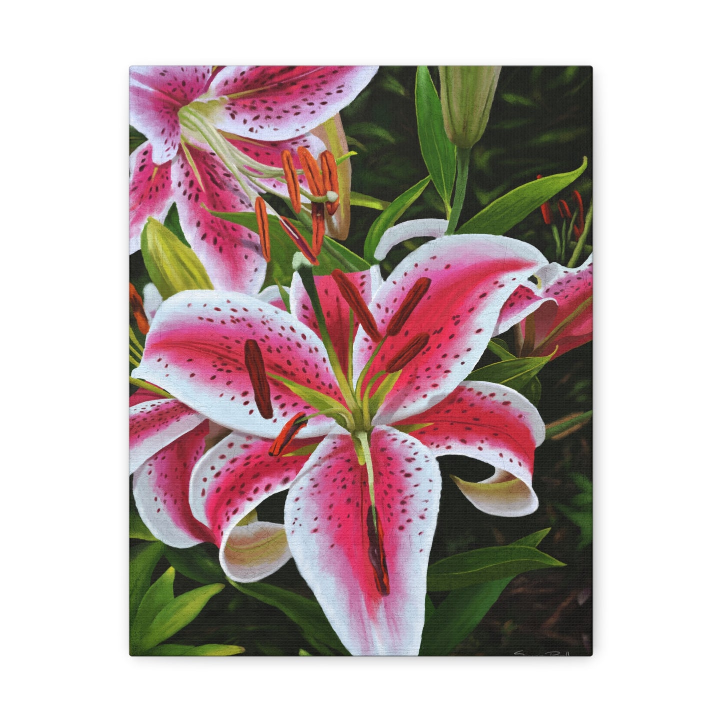 "Tiger Lillys" 1.25" Canvas Gallery Wrap