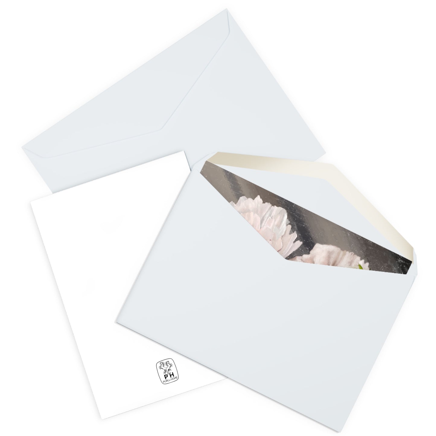 "White Peony" Greeting Cards (5 Pack)