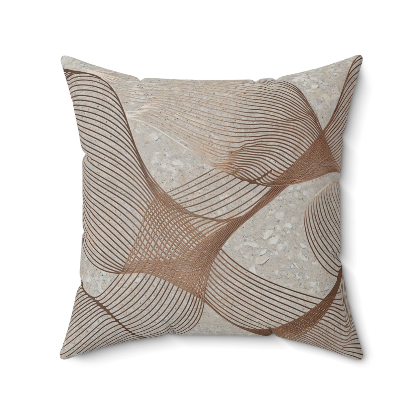 "Tumbleweed" Luxurious 20x20 Faux Suede, Printed Throw Pillow – Perfect Home Décor for your Living Room, Bedroom or Office.