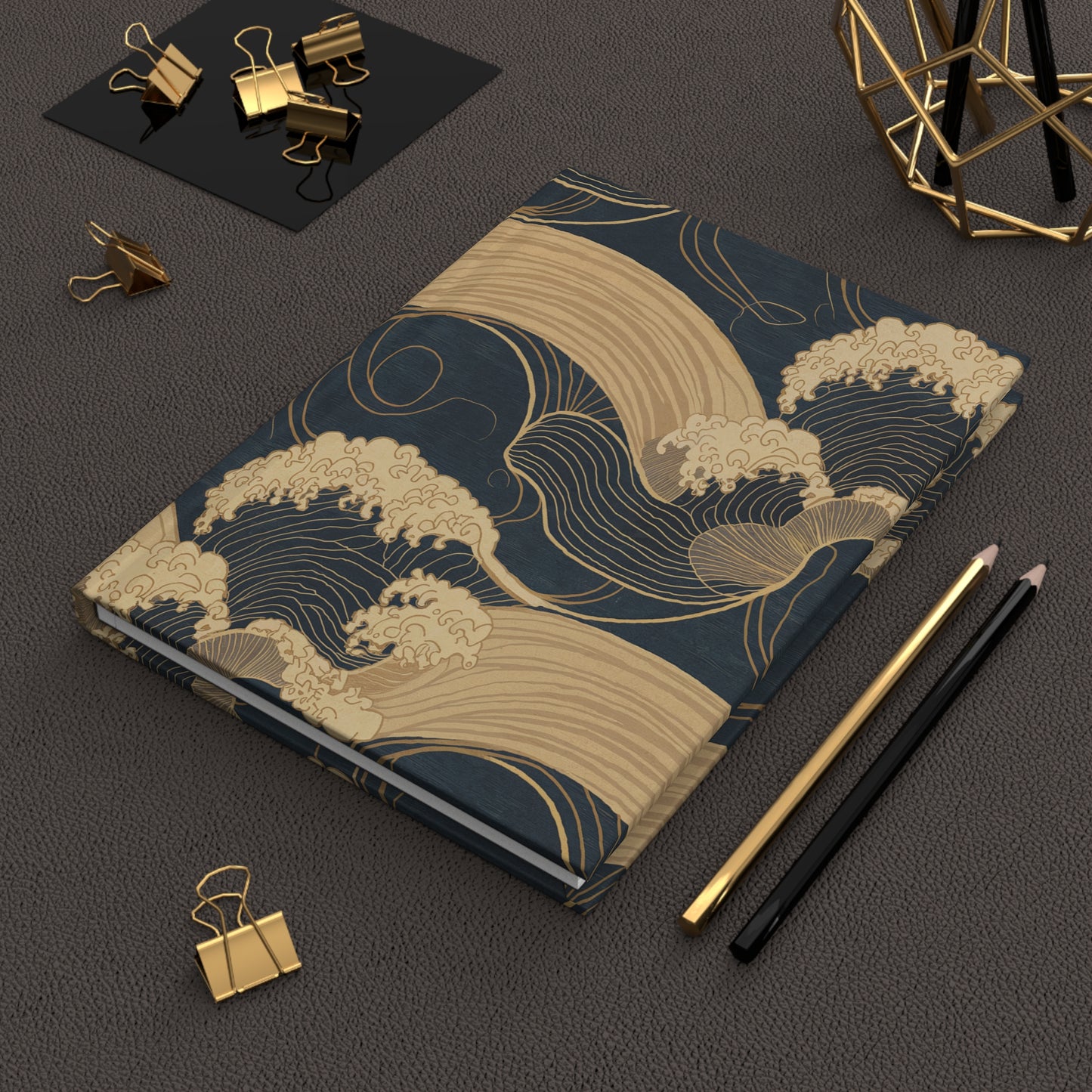 "Offshore Winds" Hardcover Matte Journal - Gold