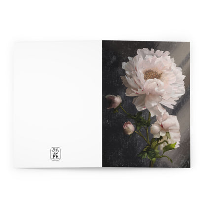 "White Peony" Greeting Cards (5 Pack)