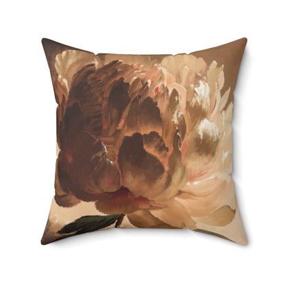 "Petals" - Luxurious 20x20 Faux Suede, Printed Throw Pillow – Home Décor for your Living Room, Bedroom or Office.