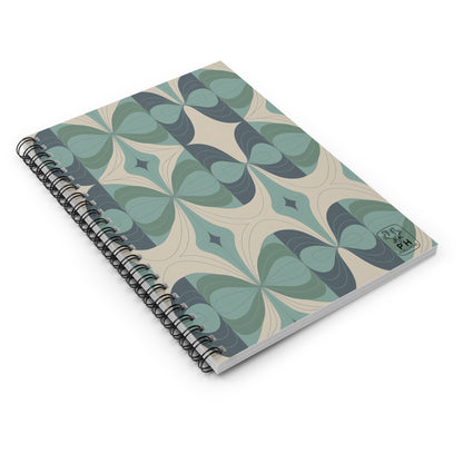 "Seeds"- Cream.  Spiral Bound Notebook - Ruled Line.