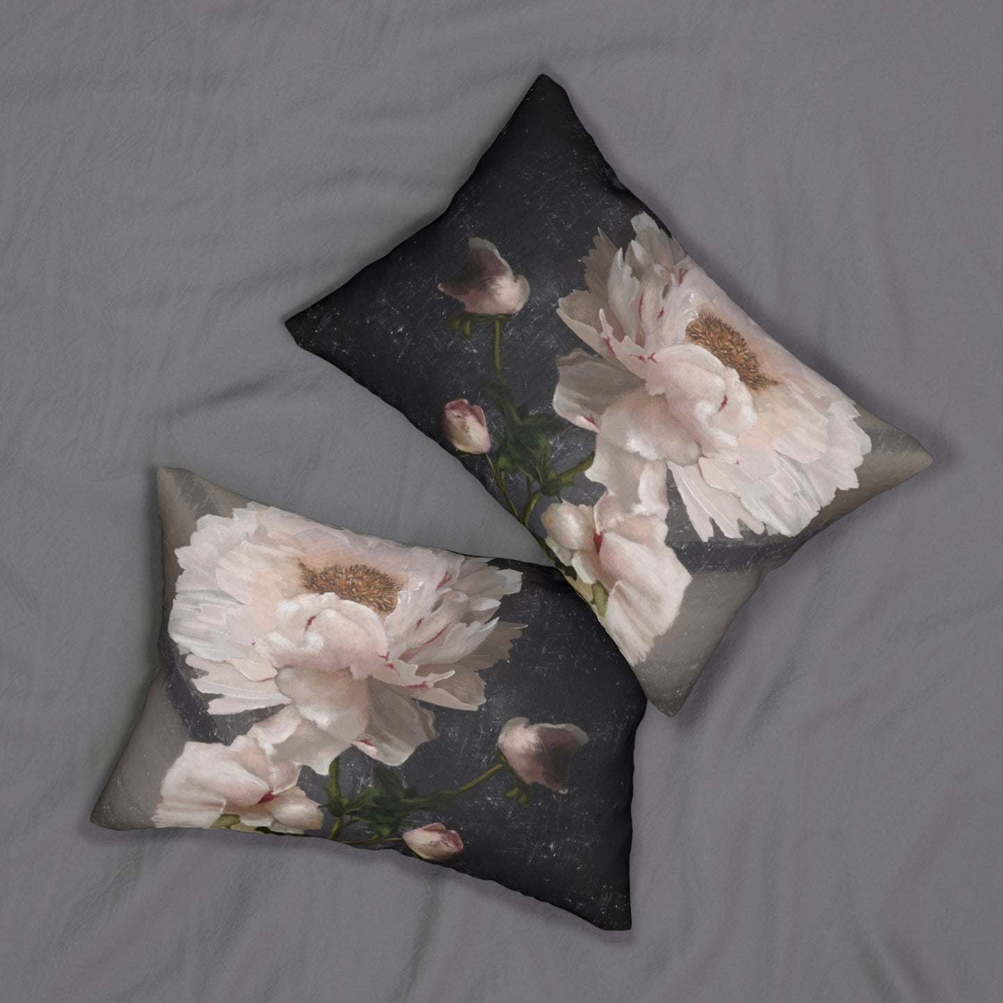 "White Peony" 20x14 Lumbar Pillow