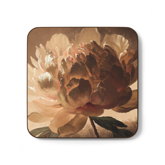 "Petals" 3.5x3.5 Hardboard Back Coaster