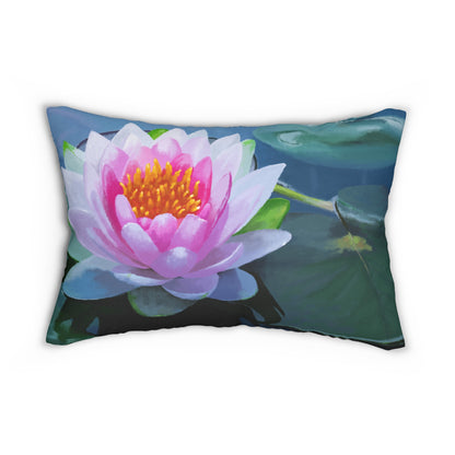 "Lotus Flower"  20x14 Lumbar Pillow