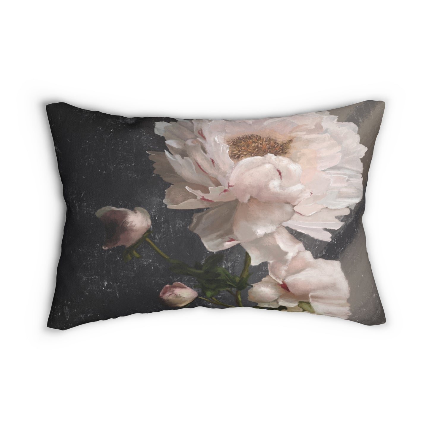 "White Peony" 20x14 Lumbar Pillow