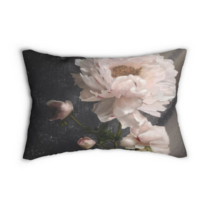 "White Peony" 20x14 Lumbar Pillow