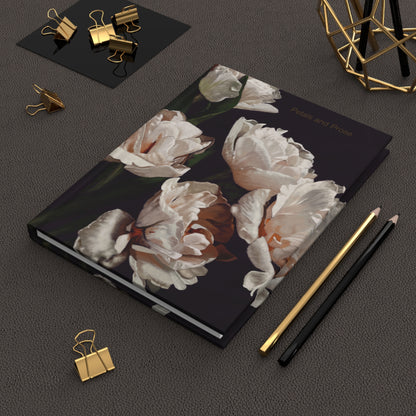 "White Floral" Hardcover Matte Journal - Petals and Prose