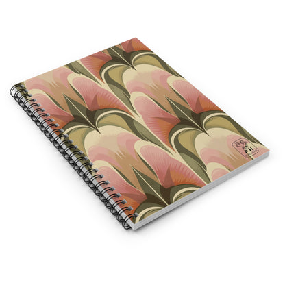 "Dusty Rose" Spiral Bound Notebook - Ruled Line.