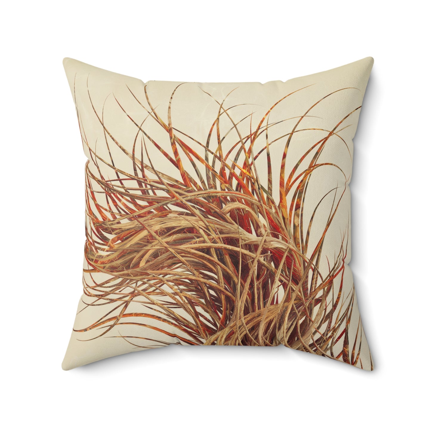 "Wild Grass" Luxurious 20x20 Faux Suede, Printed Throw Pillow – Home Décor for your Living Room, Bedroom or Office.