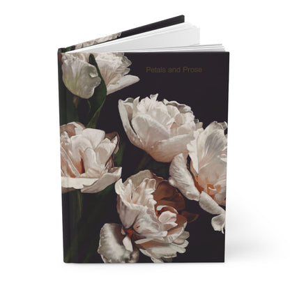 "White Floral" Hardcover Matte Journal - Petals and Prose