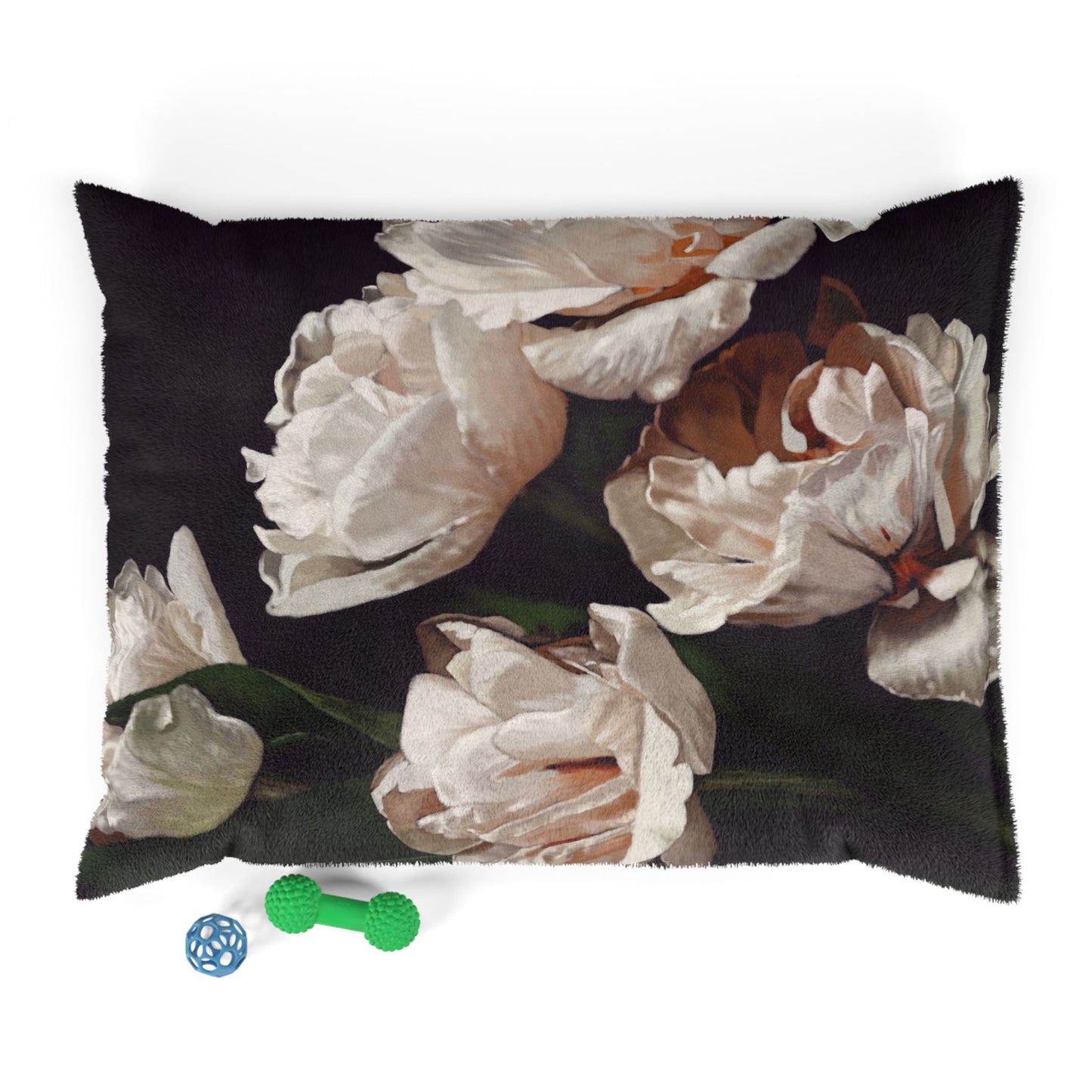 Ultra Soft Pet Bed - White Floral