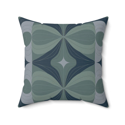 Seeds - Navy. Luxurious 20x20 Faux Suede, Printed Throw Pillow – Home Décor for your Living Room, Bedroom or Office.