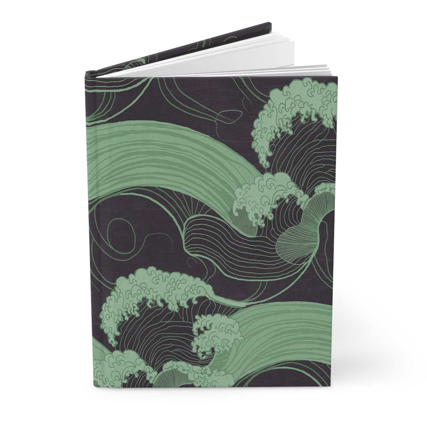 "Offshore Winds" Hardcover Matte Journal - Green