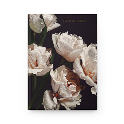 "White Floral" Hardcover Matte Journal - Petals and Prose