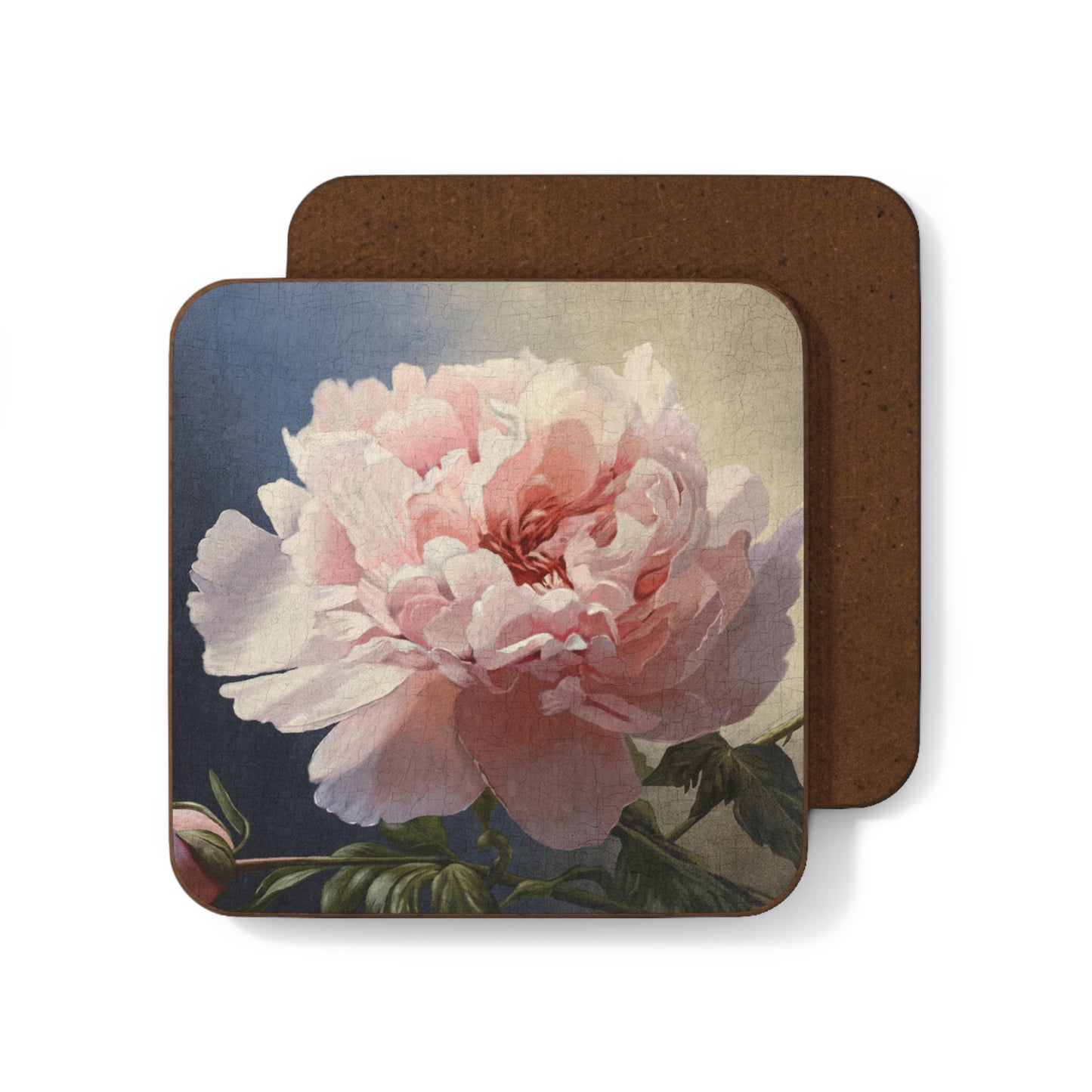 "Delicate" 3.5x3.5 Hardboard Back Coaster