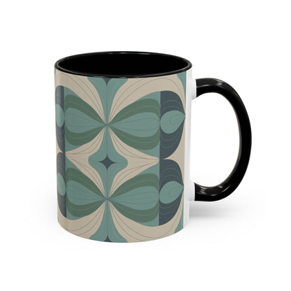 Seeds - Cream - 11oz Retro Accent Mug - Unique Coffee Cup with Vintage Patterns and Slogans