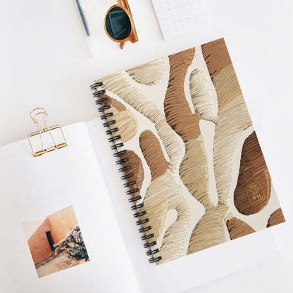 "Dunes"  Spiral Bound Notebook - Ruled Line.