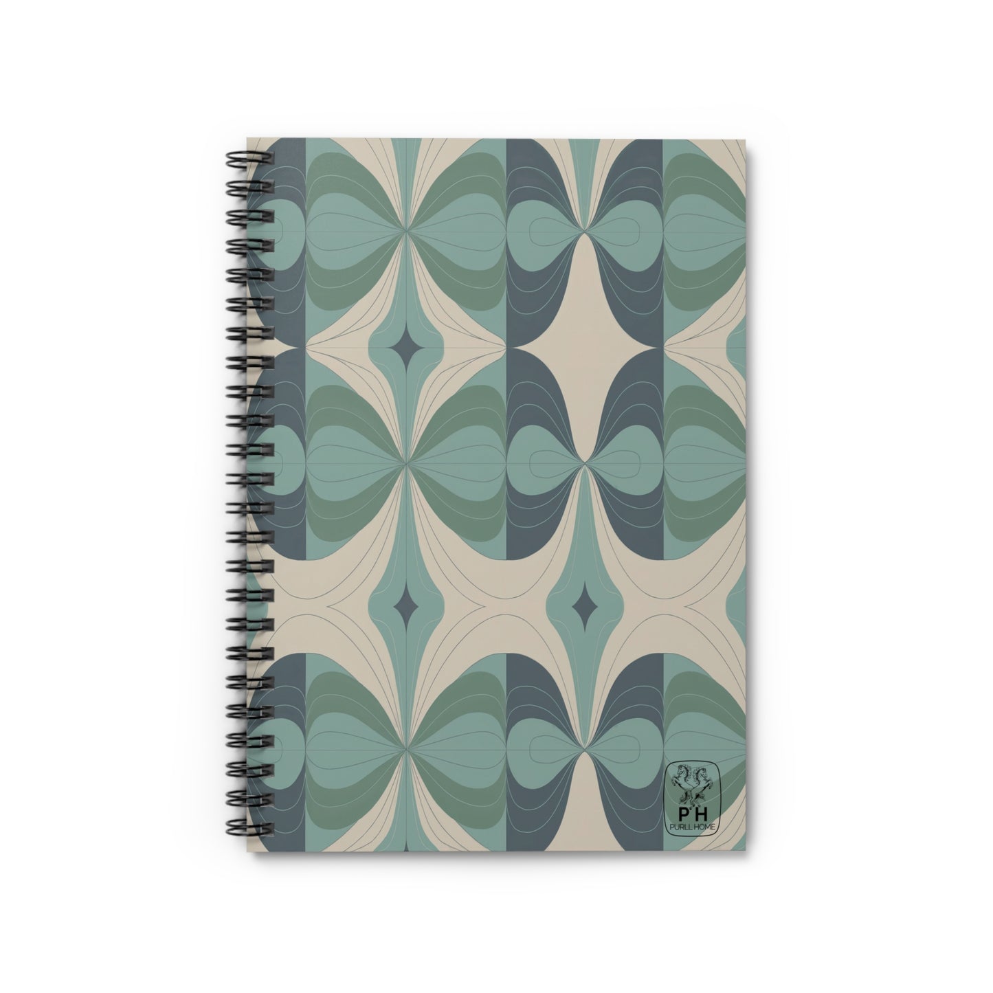 "Seeds"- Cream.  Spiral Bound Notebook - Ruled Line.