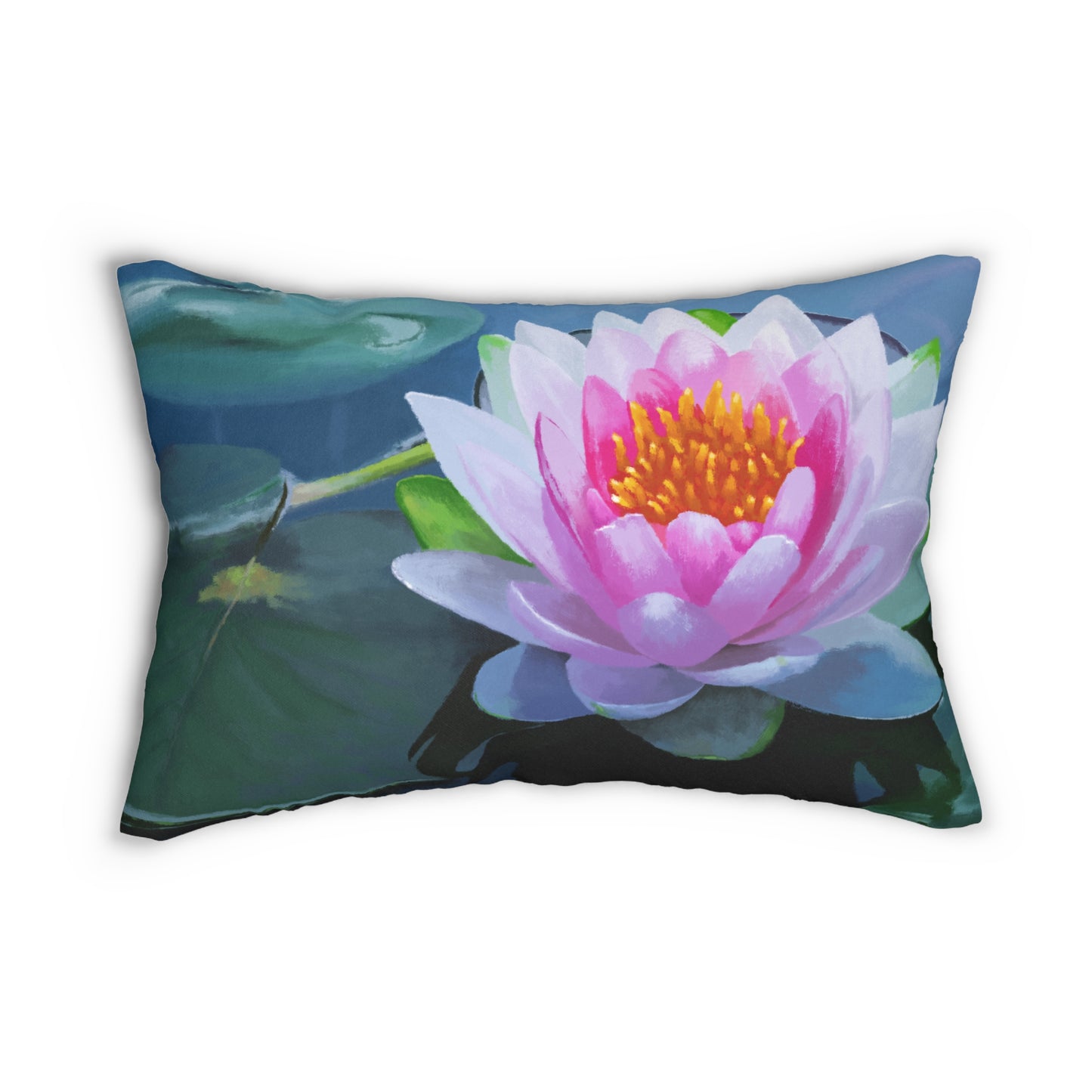 "Lotus Flower"  20x14 Lumbar Pillow