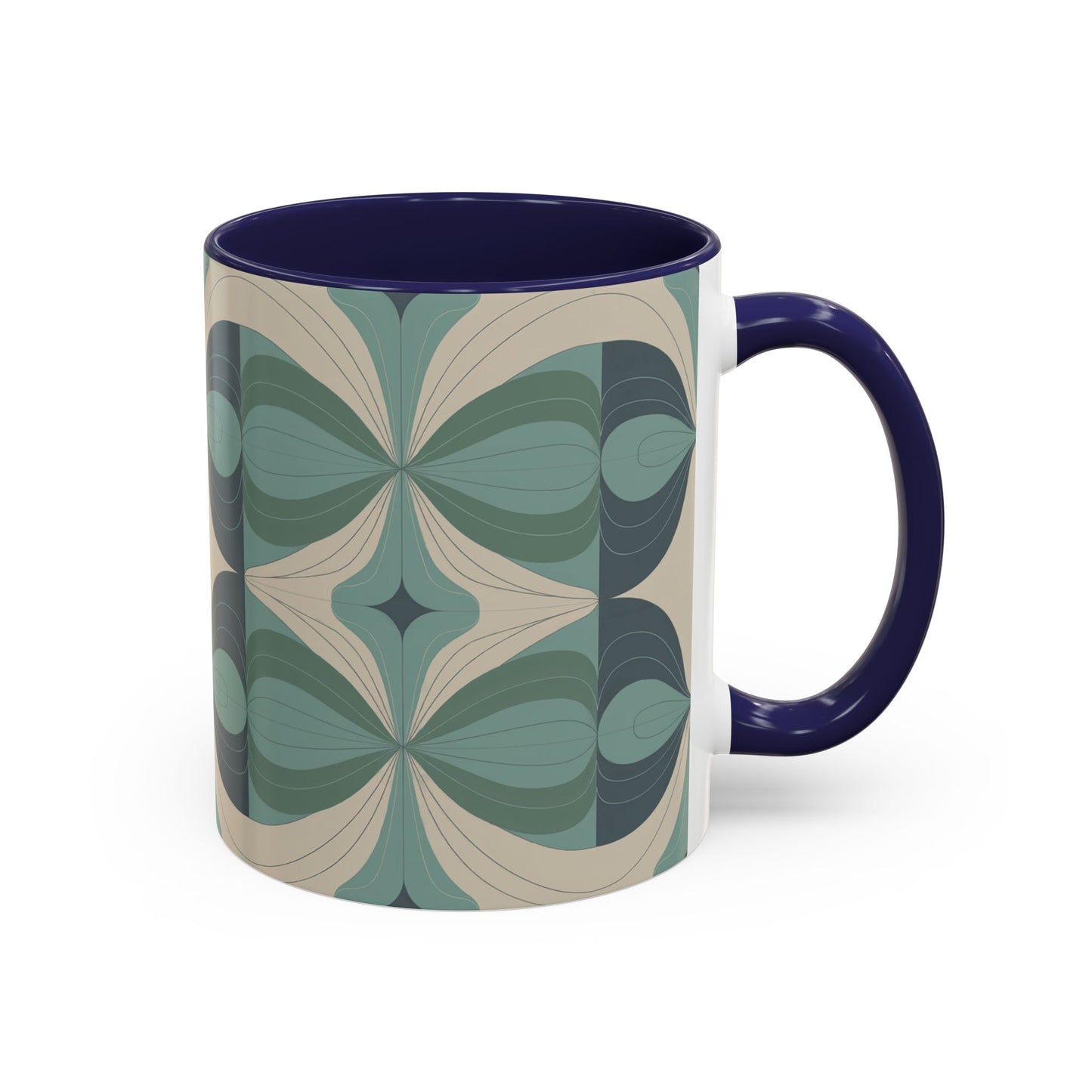 Seeds - Cream - 11oz Retro Accent Mug - Unique Coffee Cup with Vintage Patterns and Slogans