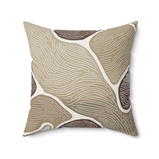 "Oasis" Luxurious 20x20 Faux Suede, Printed Throw Pillow – Home Décor for your Living Room, Bedroom or Office.