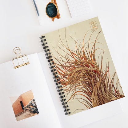 "Wild Grass"  Spiral Bound Notebook - Ruled Line.