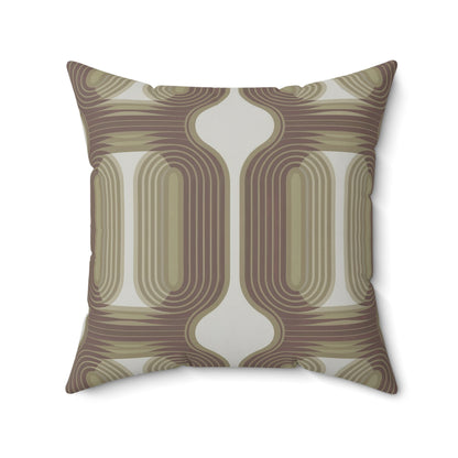 Waves-Tan. Luxurious 20x20 Faux Suede, Printed Throw Pillow – Home Décor for your Living Room, Bedroom or Office.