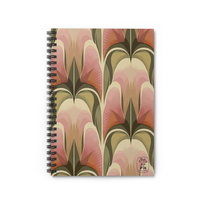 "Dusty Rose" Spiral Bound Notebook - Ruled Line.