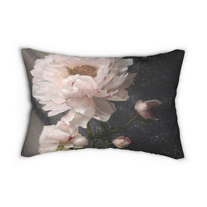 "White Peony" 20x14 Lumbar Pillow