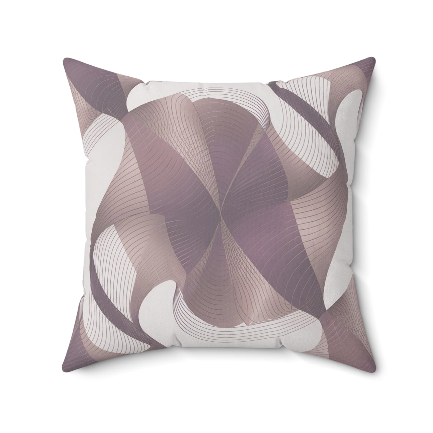 Currents-Eggplant. Luxurious 20x20 Faux Suede, Printed Throw Pillow – Home Décor for your Living Room, Bedroom or Office.