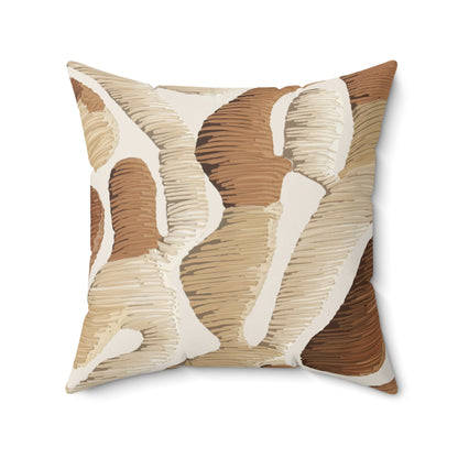 "Dunes" Luxurious 20x20 Faux Suede, Printed Throw Pillow – Home Décor for your Living Room, Bedroom or Office.