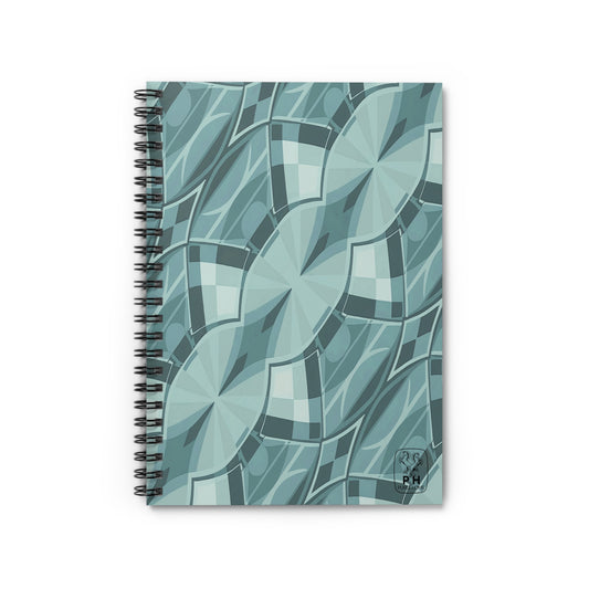 "Kaleidoscope"- Marine.  Spiral Bound Notebook - Ruled Line.