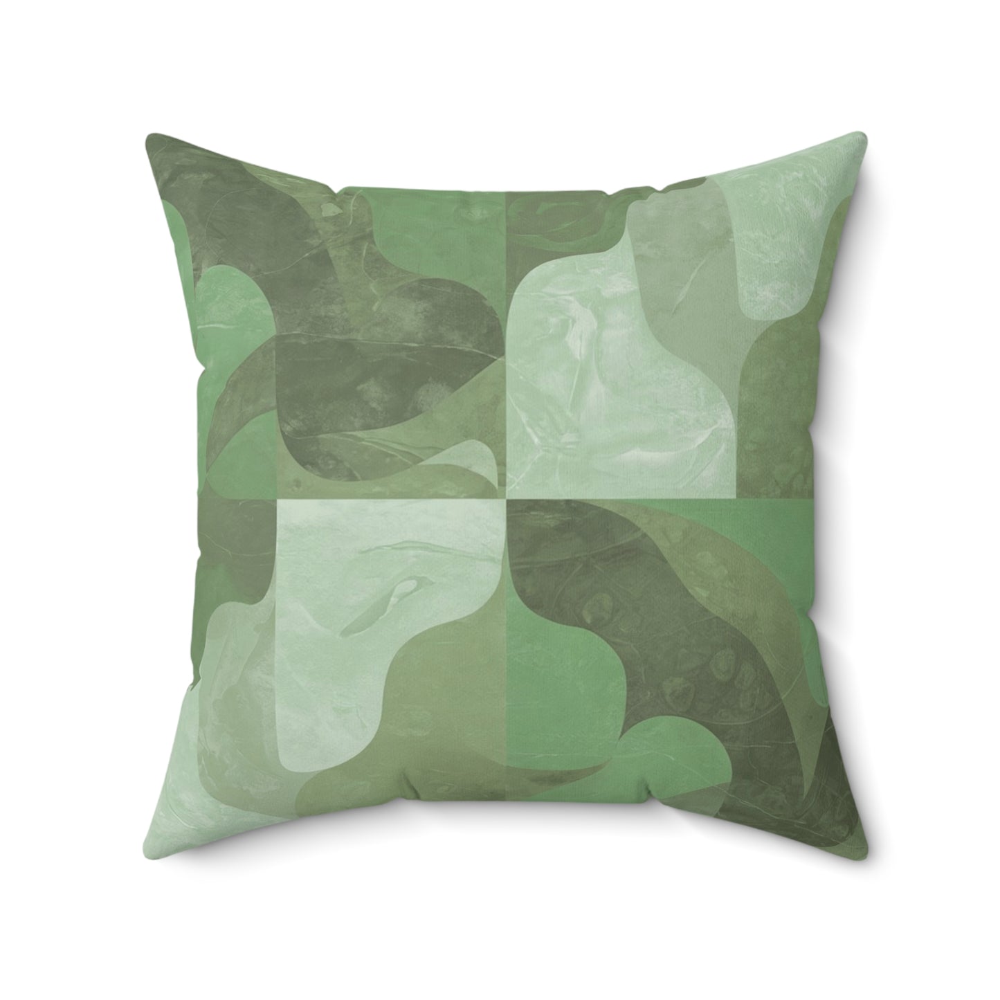 Embers-Olive. Luxurious 20x20 Faux Suede, Printed Throw Pillow – Home Décor for your Living Room, Bedroom or Office.