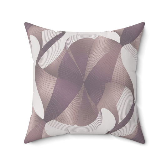 Currents-Eggplant. Luxurious 20x20 Faux Suede, Printed Throw Pillow – Home Décor for your Living Room, Bedroom or Office.