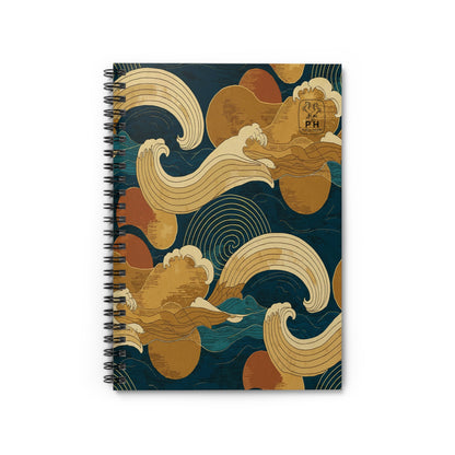 "Tempest" Spiral Bound Notebook - Ruled Line.