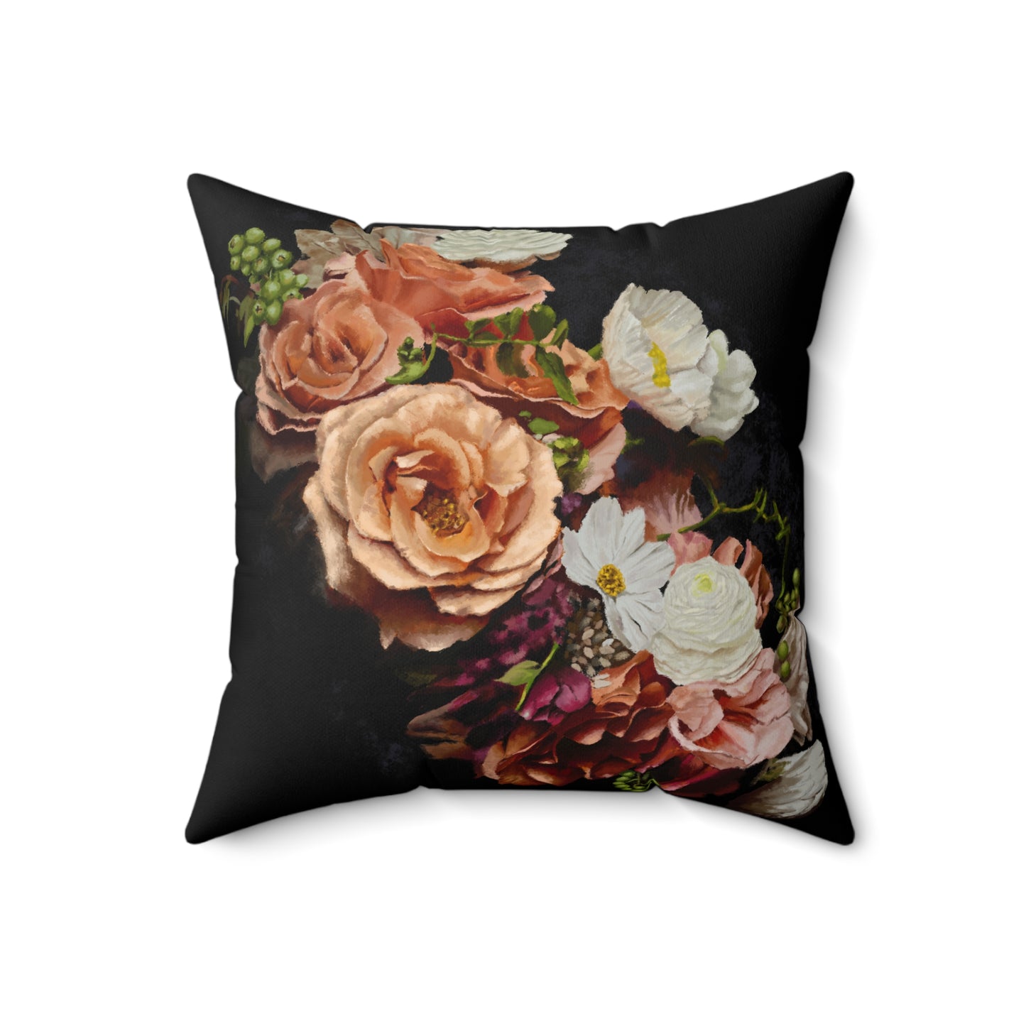 "Wedding Bouquet" 18x18 Spun Polyester Throw Pillow