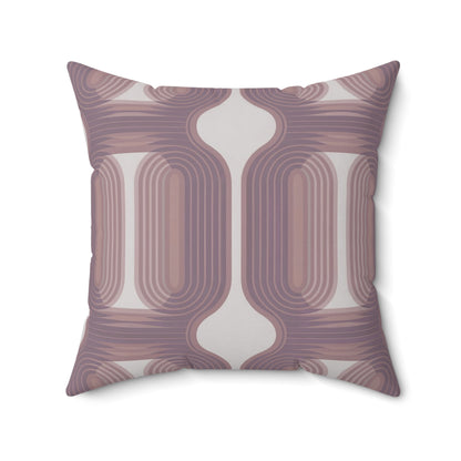 Waves-Dusty Rose. Luxurious 20x20 Faux Suede, Printed Throw Pillow – Home Décor for your Living Room, Bedroom or Office.