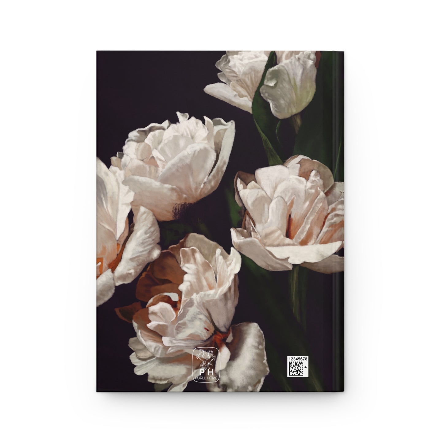 "White Floral" Hardcover Matte Journal - Petals and Prose