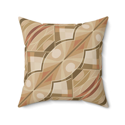 "Kaleidoscope" - Red.  Luxurious 20x20 Faux Suede, Printed Throw Pillow – Home Décor for your Living Room, Bedroom or Office.