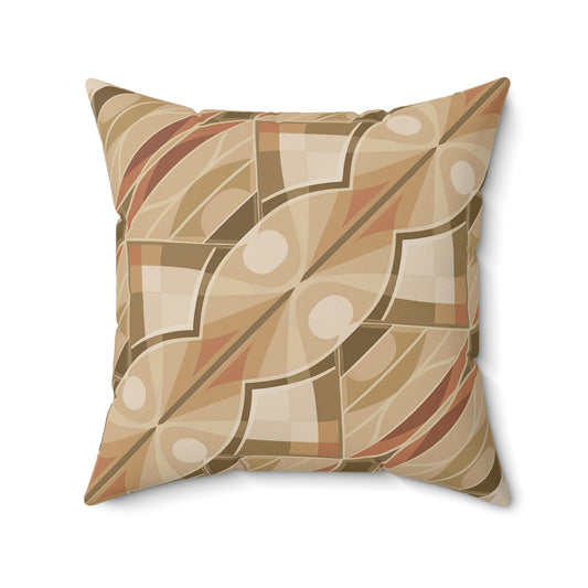 "Kaleidoscope" - Red.  Luxurious 20x20 Faux Suede, Printed Throw Pillow – Home Décor for your Living Room, Bedroom or Office.